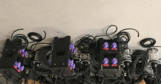 Ladder, electric equipment-lamps